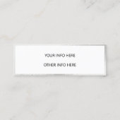 Kleur Shift Holographic Mini Visitekaartje (Achterkant)