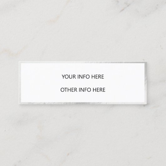 Kleur Shift Holographic Mini Visitekaartje (Achterkant)