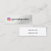 Kleur Shift Holographic Mini Visitekaartje (Voorkant / Achterkant)