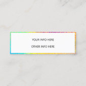 Kleur Shift Holographic Mini Visitekaartje (Achterkant)