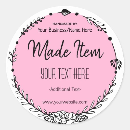 Kleur  Soja Wax Smelt Geurkaars Ronde Sticker (Voorkant)