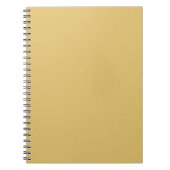 Kleur Solid Brass Notitieboek (Voorkant)