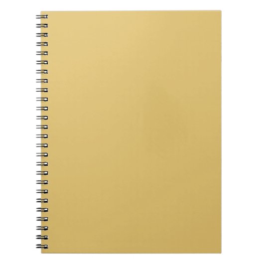 Kleur Solid Brass Notitieboek (Voorkant)
