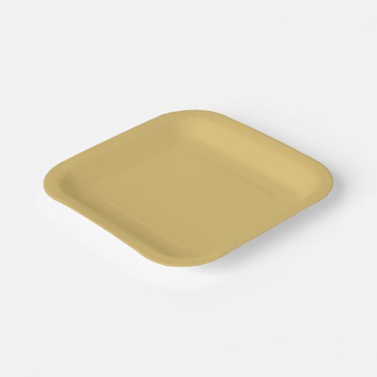 Kleur Solid Brass Papieren Bordje (Gebogen)
