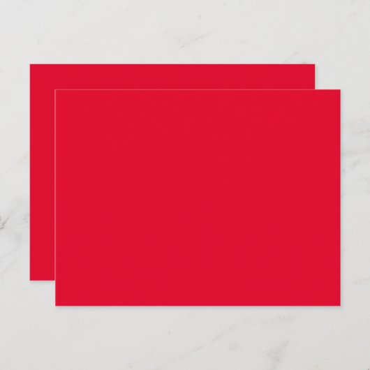 kleur Spaans rood Briefkaart (Voorkant / Achterkant)