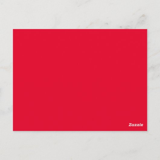 kleur Spaans rood Briefkaart (Achterkant)