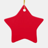 kleur Spaans rood Keramisch Ornament (Achterkant)