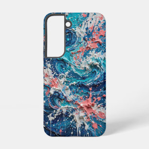 Kleur Spetter Chaos Abstracte Kunst Samsung Galaxy Hoesje
