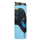 Kleur Spetter Game Controller Sticker  Thermosbeker (Geroteerd rechts)