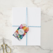 Kleur Spetter Kunst Verjaardagsfeest Cadeaulabel (Met Touw)