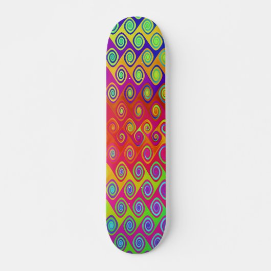 Kleur Spetterende Helder Skateboard (Voorkant)