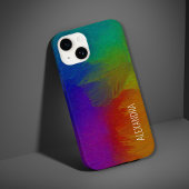 Kleur Splash Aangepaste naam iPhone 15 Case