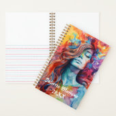 Kleur splash Aangepaste naam Notitieboek (Binnen)