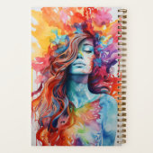 Kleur splash Aangepaste naam Notitieboek (Achterkant)