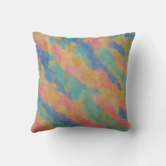 "Kleur Splash Abstract Gold Accent Sierkussen" Kussen