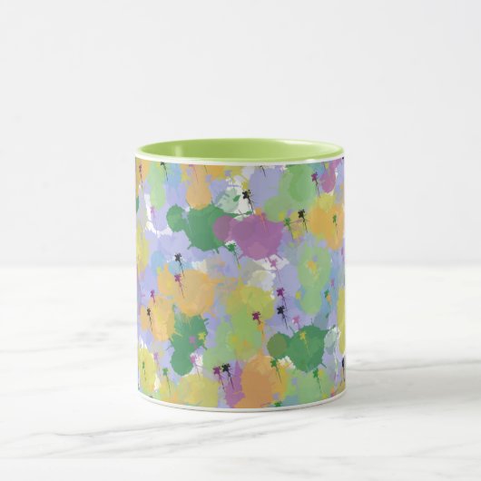 Kleur Splash Abstracte Mok – Levendige Artistic Co (Midden)