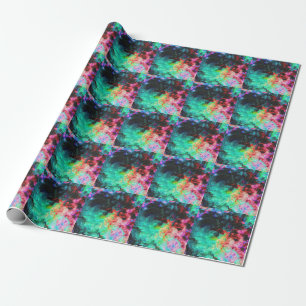 Kleur Splash: Abstracte Waterverf Kunst Cadeaupapier