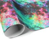 Kleur Splash: Abstracte Waterverf Kunst Cadeaupapier (Rol Hoek)