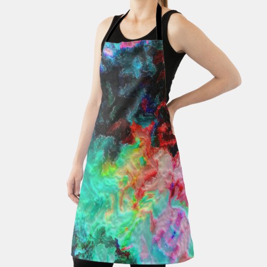 Kleur Splash: Abstracte Waterverf Kunst Schort (Insitu)