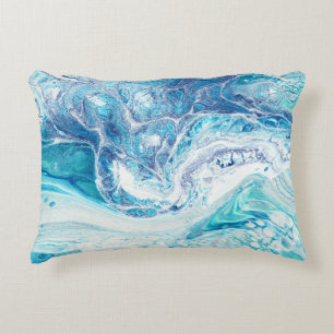 Kleur splash: Acryl Abstracte achtergrond Accent Kussen