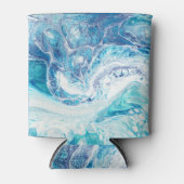 Kleur splash: Acryl Abstracte achtergrond Blikjeskoeler (Voorkant)