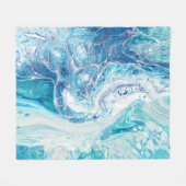 Kleur splash: Acryl Abstracte achtergrond Fleece Deken (Voorkant (Horizontaal))