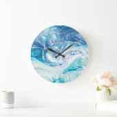 Kleur splash: Acryl Abstracte achtergrond Grote Klok (Huis)