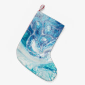 Kleur splash: Acryl Abstracte achtergrond Kleine Kerstsok (Voorkant (Hangend))