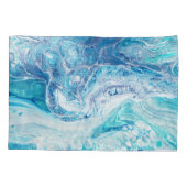 Kleur splash: Acryl Abstracte achtergrond Kussensloop (Achterkant)
