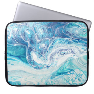 Kleur splash: Acryl Abstracte achtergrond Laptop Sleeve