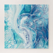Kleur splash: Acryl Abstracte achtergrond Legpuzzel (Horizontaal)