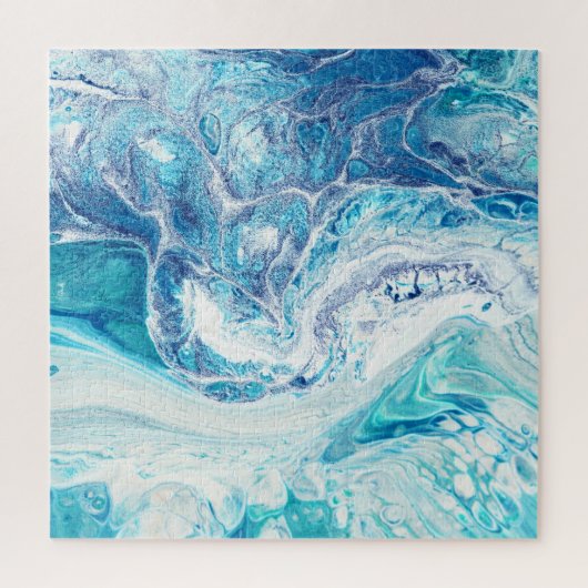 Kleur splash: Acryl Abstracte achtergrond Legpuzzel (Verticaal)