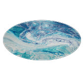 Kleur splash: Acryl Abstracte achtergrond Snijplank (Hoek)
