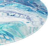 Kleur splash: Acryl Abstracte achtergrond Snijplank (Hoek)