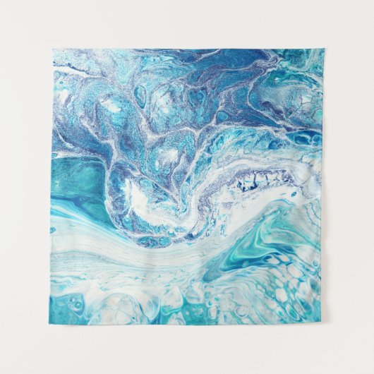 Kleur splash: Acryl Abstracte achtergrond Wandkleed (Voorkant)
