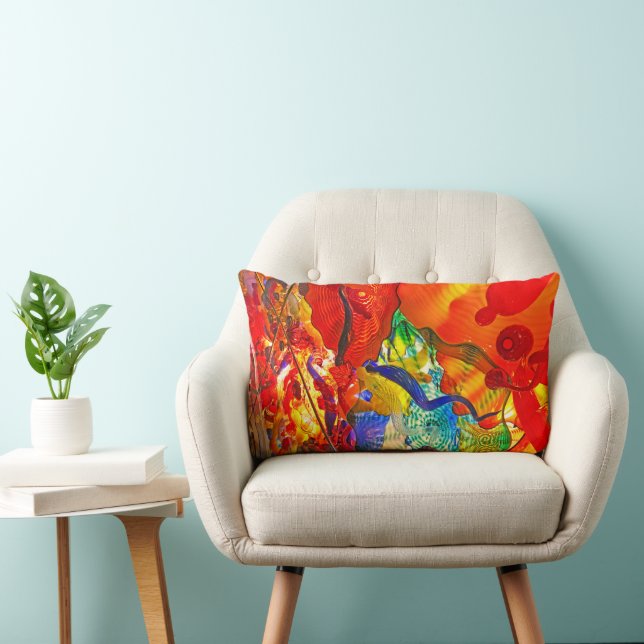 Kleur Splash Artistiek Sierkussen Kussen (Stoel)