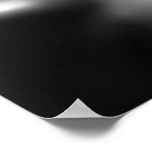 Kleur Splash Blonde op zwart haar Poster (Hoek)