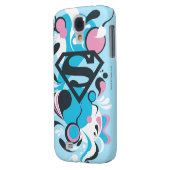 Kleur Splash Blue Case-Mate Samsung Galaxy Hoesje (Achterkant Links)