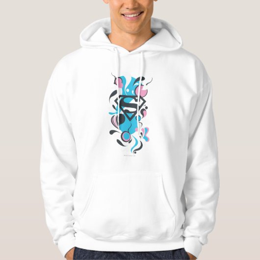 Kleur Splash Blue Hoodie (Voorkant)