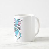 Kleur Splash Blue Koffiemok (Voorkant rechts)