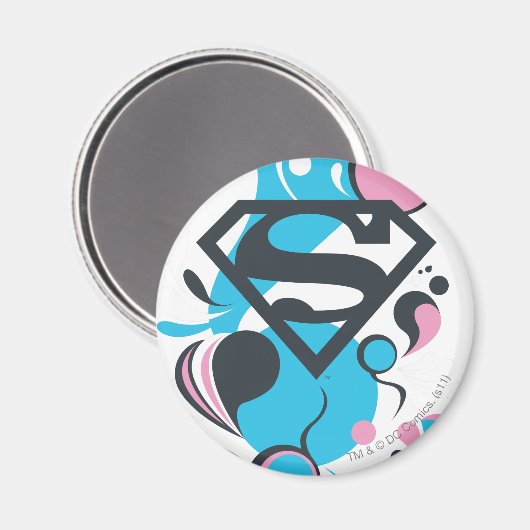 Kleur Splash Blue Magneet (Voorkant / Achterkant)