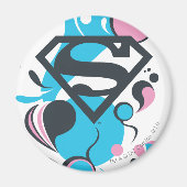 Kleur Splash Blue Magneet (Voorkant)