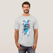 Kleur Splash Blue T-shirt (Voorkant volledig)
