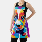 Kleur Splash Groovy Canine Dog Schort (Insitu)