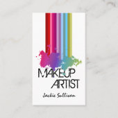 Kleur Splash Make-up Artiest Visitekaartje (Voorkant)