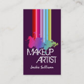 Kleur Splash Makeup Artist Visitekaartje (Voorkant)