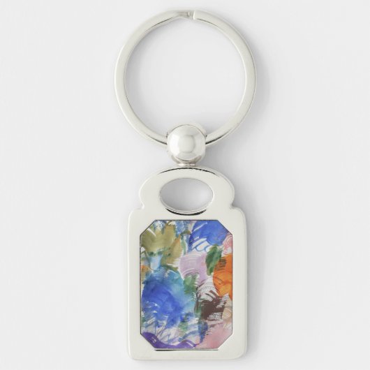 Kleur Splash Metal Key ring Sleutelhanger (Voorkant)