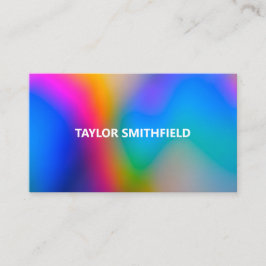 Kleur Splash Modern Swirl Visitekaartje