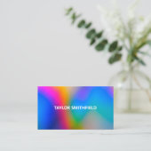 Kleur Splash Modern Swirl Visitekaartje (Staand voorkant)