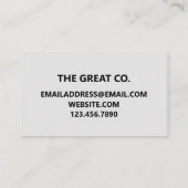 Kleur Splash Modern Swirl Visitekaartje (Achterkant)